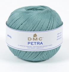 DMC Petra nr. 5 farve 53849 lys turkis grøn